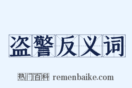 盗警反义词是什么意思的图片